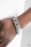 Paparazzi "Bronx Bravado" Silver Bracelet Paparazzi Jewelry