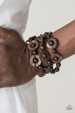 Paparazzi "Cancun Catch" Brown Bracelet Paparazzi Jewelry