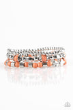 Paparazzi "Mesa Mason" Orange Bracelet Paparazzi Jewelry