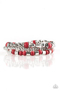 Paparazzi "Mesa Mason" Red Bracelet Paparazzi Jewelry