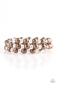 Paparazzi "Modestly Modest" Brown Bracelet Paparazzi Jewelry