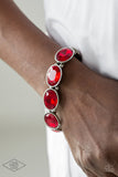 Paparazzi "DIVA In Disguise" Red Bracelet Paparazzi Jewelry