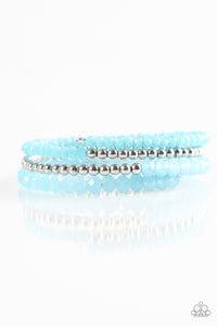 Paparazzi "Luminous Luster" Blue Bracelet Paparazzi Jewelry