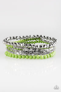 Paparazzi "Colorfully Chromatic" Green Bracelet Paparazzi Jewelry