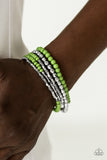 Paparazzi "Colorfully Chromatic" Green Bracelet Paparazzi Jewelry