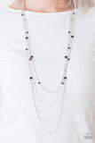 Paparazzi "On The Front SHINE" Purple Necklace & Earring Set Paparazzi Jewelry