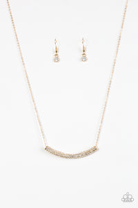 Paparazzi "Metro Magnificence" Gold Necklace & Earring Set Paparazzi Jewelry