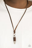 Paparazzi "Boldly Bulletproof" Brown Urban Necklace Unisex Paparazzi Jewelry