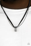 Paparazzi "The Ring Bearer" Black Urban Necklace Unisex Paparazzi Jewelry