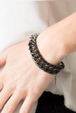 Paparazzi "Bronx Bravado" Black Bracelet Paparazzi Jewelry