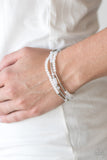 Paparazzi "Dream Gleam" White Bracelet Paparazzi Jewelry