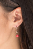 Paparazzi "Mountain Roamer" Red Necklace & Earring Set Paparazzi Jewelry