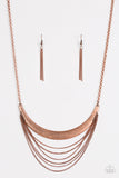 Paparazzi "Way Wayfarer" Copper Necklace & Earring Set Paparazzi Jewelry