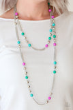 Paparazzi "Beautifully Bodacious" Multi Necklace & Earring Set Paparazzi Jewelry
