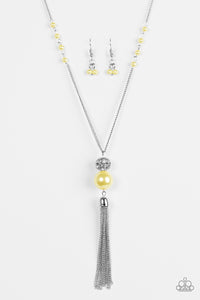Paparazzi "The Only Show In Town" Yellow Necklace & Earring Set Paparazzi Jewelry