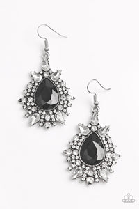 Paparazzi "Diva Decor" Black Earrings Paparazzi Jewelry