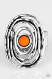 Paparazzi "Colorfully Chaotic" Orange Ring Paparazzi Jewelry