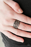 Paparazzi "Rip Current" Black Ring Paparazzi Jewelry