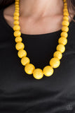 Paparazzi "Effortlessly Everglades" Yellow Necklace & Earring Set Paparazzi Jewelry