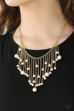 Paparazzi "Catwalk Champ" Gold Necklace & Earring Set Paparazzi Jewelry