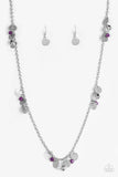 Paparazzi VINTAGE VAULT "Musical Expression" Purple Necklace & Earring Set Paparazzi Jewelry