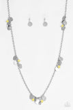 Paparazzi VINTAGE VAULT "Musical Expression" Yellow Necklace & Earring Set Paparazzi Jewelry