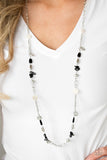 Paparazzi "Ocean Bliss" Black Necklace & Earring Set Paparazzi Jewelry