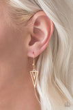 Paparazzi VINTAGE VAULT "Bite The Big One" Gold Necklace & Earring Set Paparazzi Jewelry