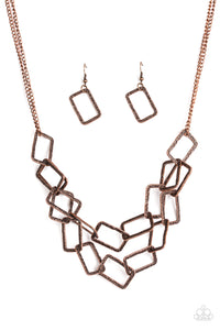 Paparazzi "Seattle Scene" Copper Necklace & Earring Set Paparazzi Jewelry