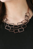 Paparazzi "Seattle Scene" Copper Necklace & Earring Set Paparazzi Jewelry