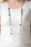 Paparazzi "The SUMMERTIME Of Your Life!" Black Necklace & Earring Set Paparazzi Jewelry