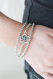 Paparazzi "Perennial Princess" Blue Bracelet Paparazzi Jewelry