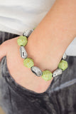 Paparazzi "Rock Candy Canyons" Green Bracelet Paparazzi Jewelry