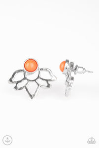 Paparazzi "Lotus Breeze" Orange Earrings Paparazzi Jewelry