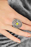 Paparazzi "Colorfully Chaotic" Green Ring Paparazzi Jewelry