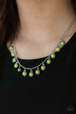 Paparazzi "Gypsy Glow" Green Necklace & Earring Set Paparazzi Jewelry
