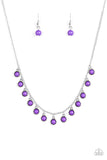 Paparazzi "Gypsy Glow" Purple Necklace & Earring Set Paparazzi Jewelry