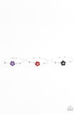 Girls Multi Color Flower Starlet Shimmer Bracelets Set of 5 Paparazzi Jewelry
