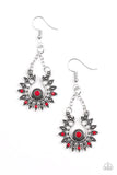 Paparazzi "Cancun Can-Can" Red Earrings Paparazzi Jewelry