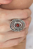 Paparazzi VINTAGE VAULT "Colorfully Chaotic" Brown Ring Paparazzi Jewelry