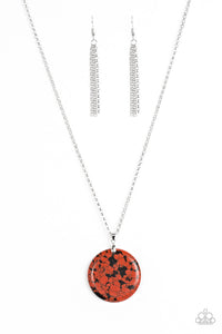 Paparazzi "Back To Earth" Red Necklace & Earring Set Paparazzi Jewelry