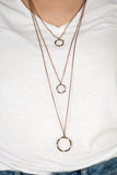 Paparazzi VINTAGE VAULT "Timelessly Twisted" Copper Necklace & Earring Set Paparazzi Jewelry