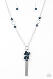 Paparazzi "Hit The Runway" Blue Necklace & Earring Set Paparazzi Jewelry