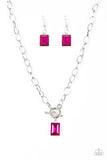 Paparazzi "Wear It Like You Mean It" Pink Necklace & Earring Set Paparazzi Jewelry