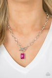 Paparazzi "Wear It Like You Mean It" Pink Necklace & Earring Set Paparazzi Jewelry