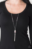 Paparazzi VINTAGE VAULT "The Only Show In Town" Pink Necklace & Earring Set Paparazzi Jewelry