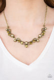 Paparazzi VINTAGE VAULT "Tie The Knot" Brass Necklace & Earring Set Paparazzi Jewelry