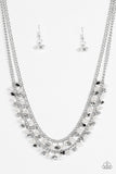 Paparazzi VINTAGE VAULT "Majestic Marinas" White Necklace & Earring Set Paparazzi Jewelry