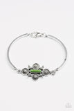 Paparazzi "Mesa Flower" Green Bracelet Paparazzi Jewelry