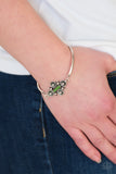 Paparazzi "Mesa Flower" Green Bracelet Paparazzi Jewelry